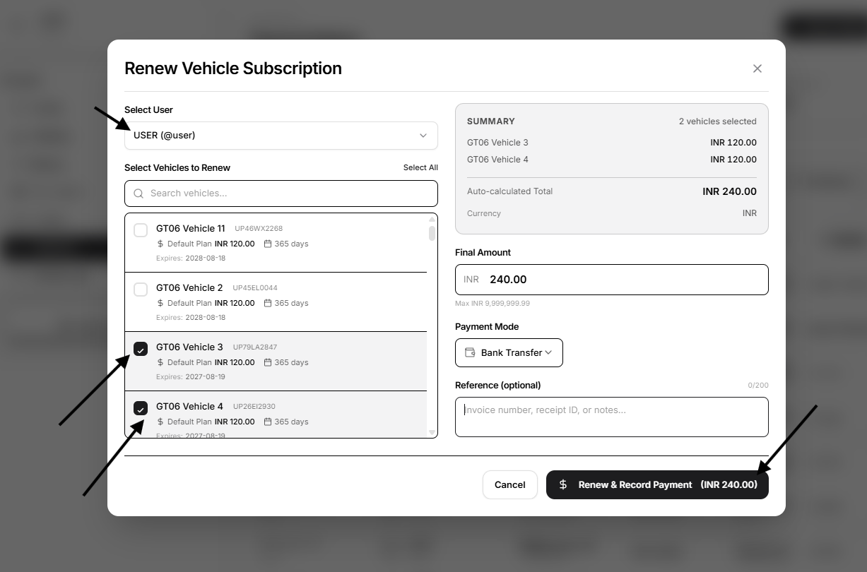 renew vehicle