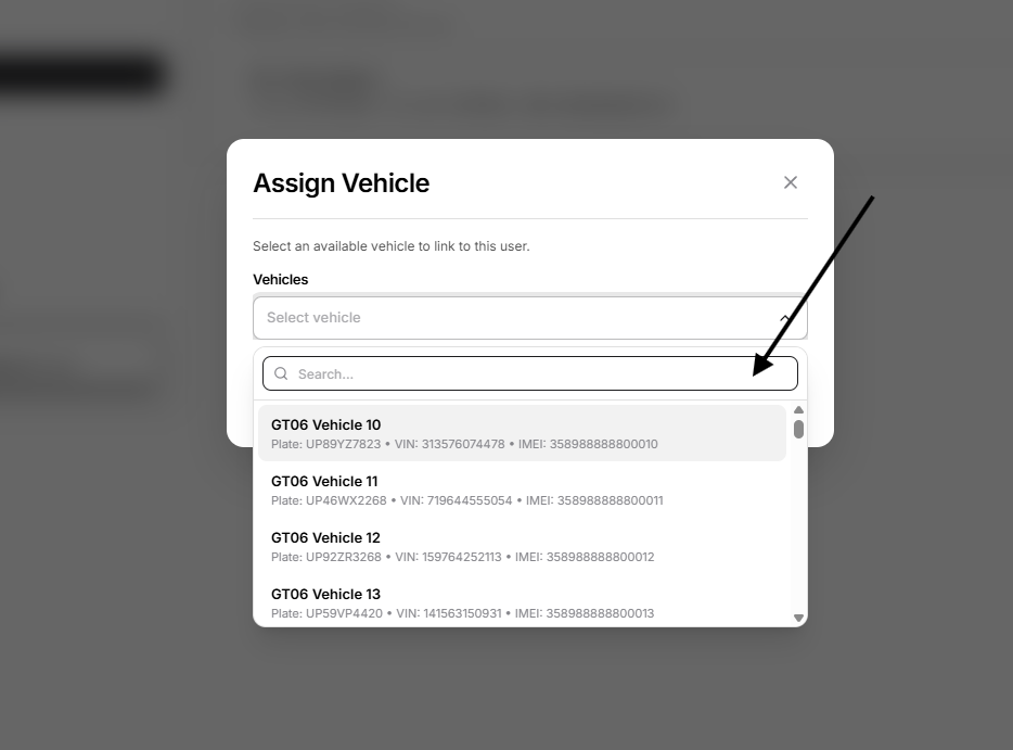 select vehicle