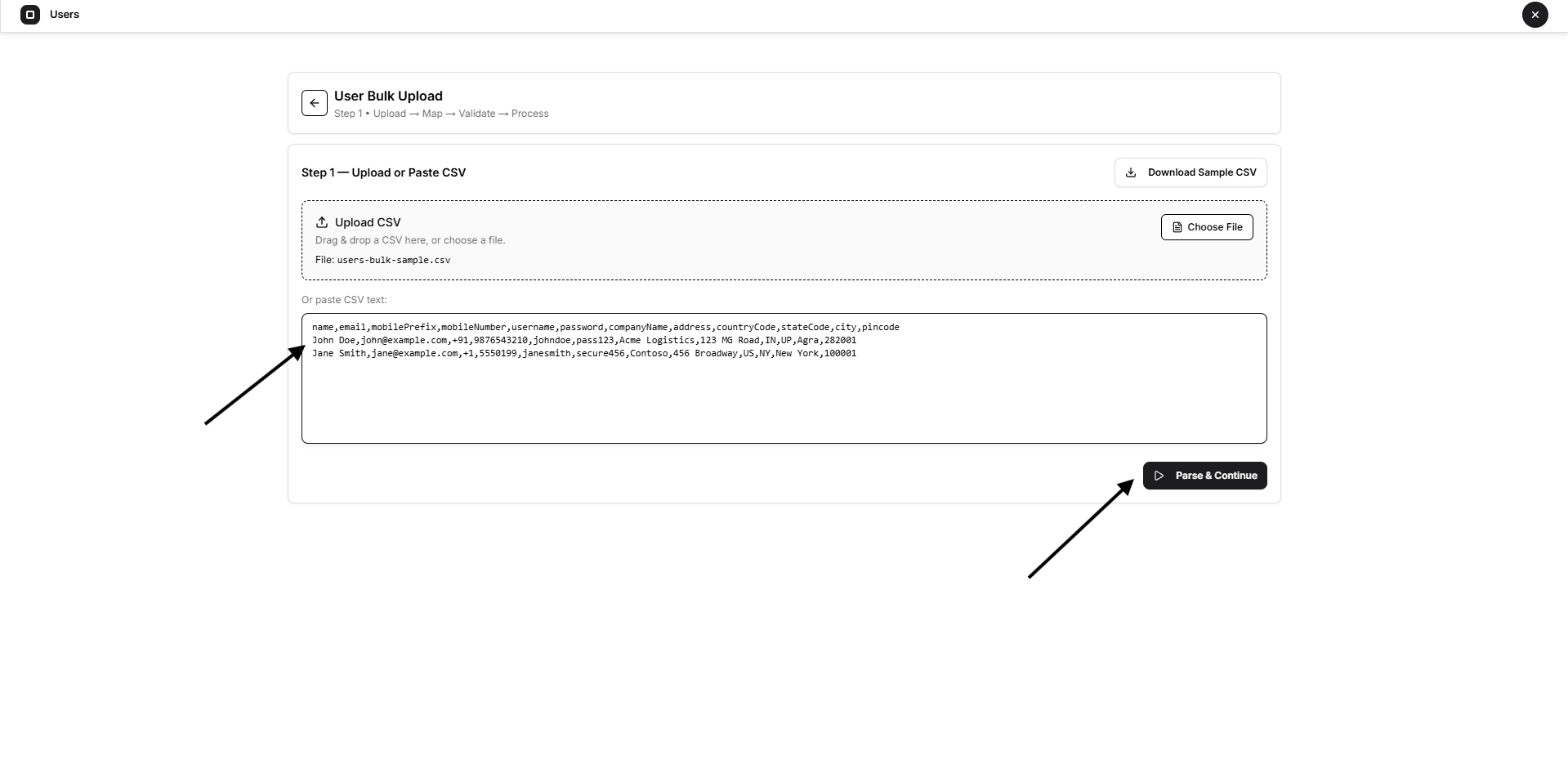check details of csv file