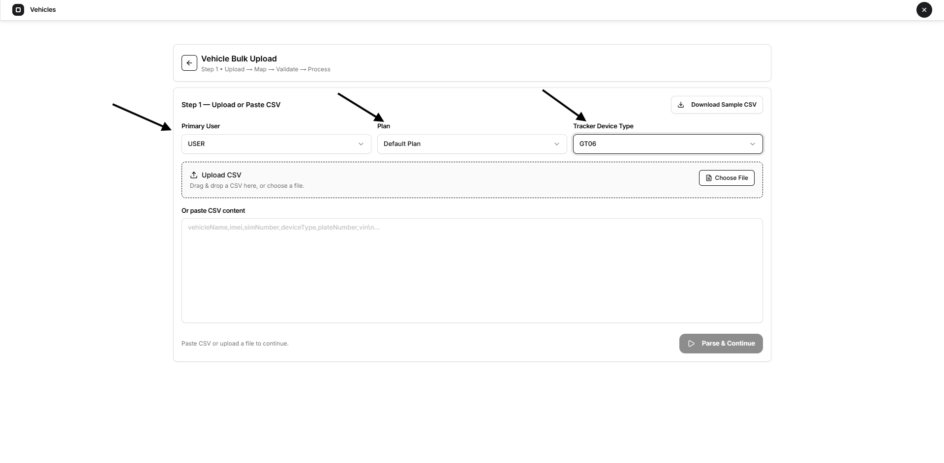 select user plan device