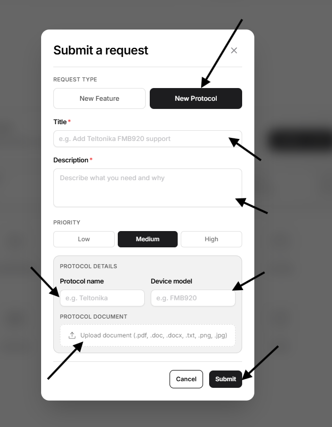 submit protocol here