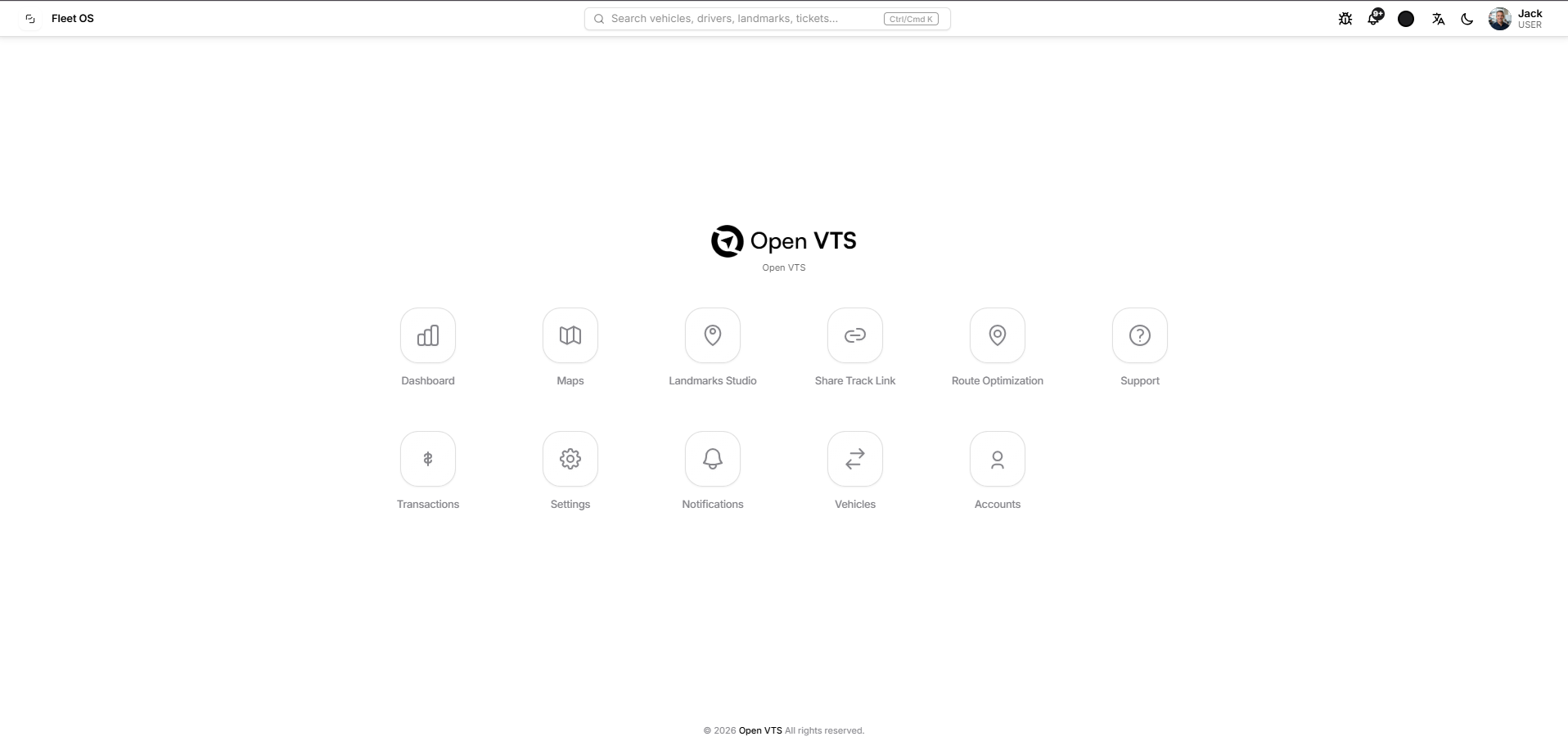 user dashboard