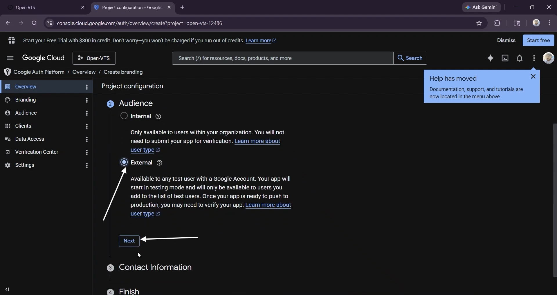 enetr email and next