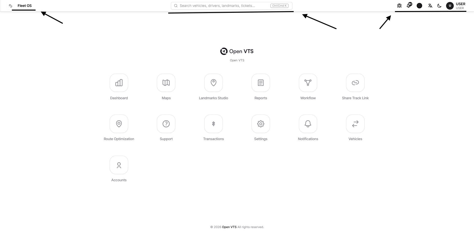 top user home page