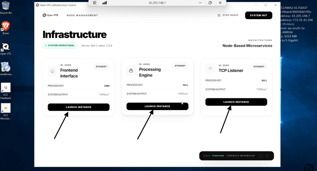 launch instances