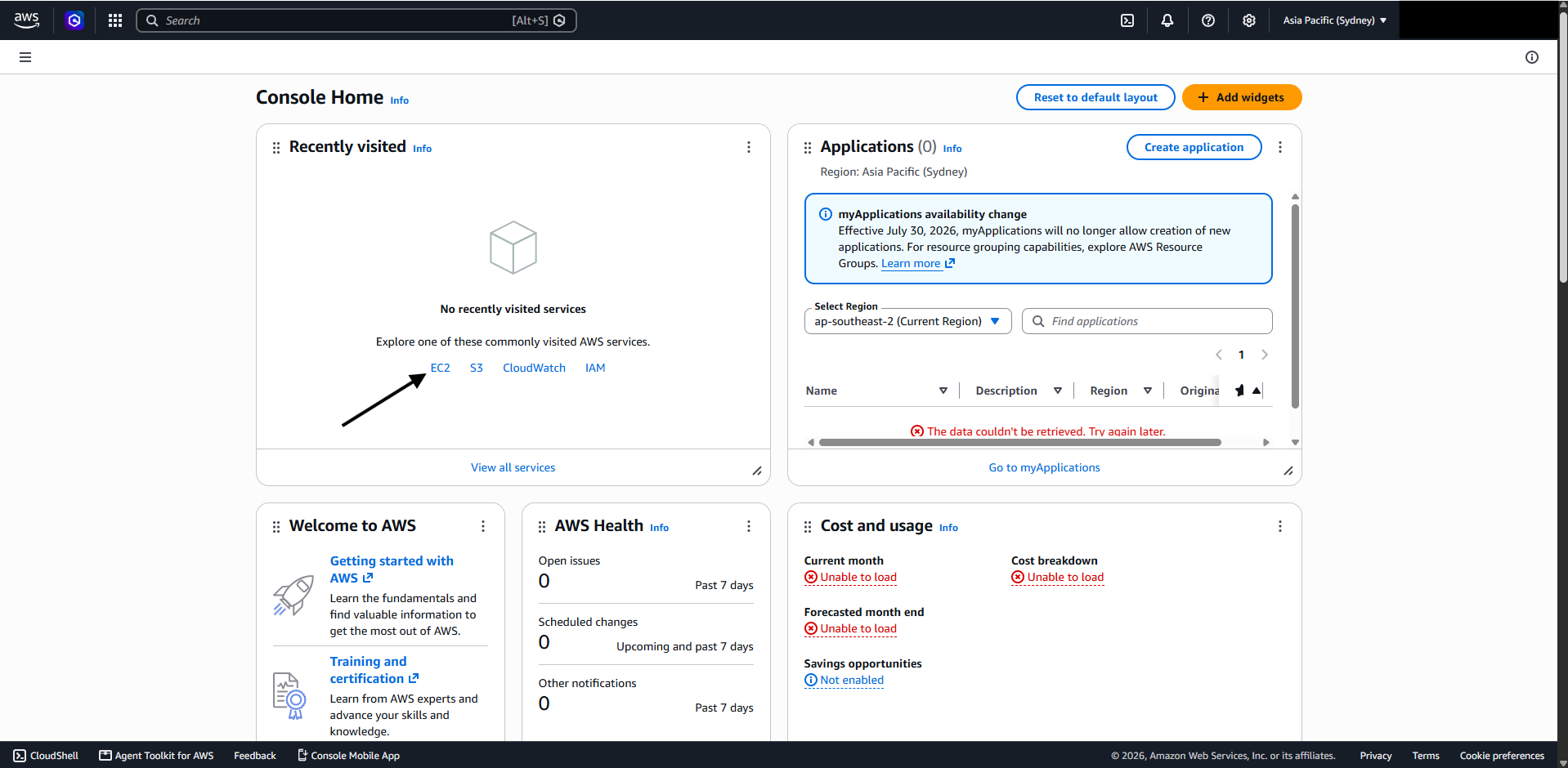 Open EC2