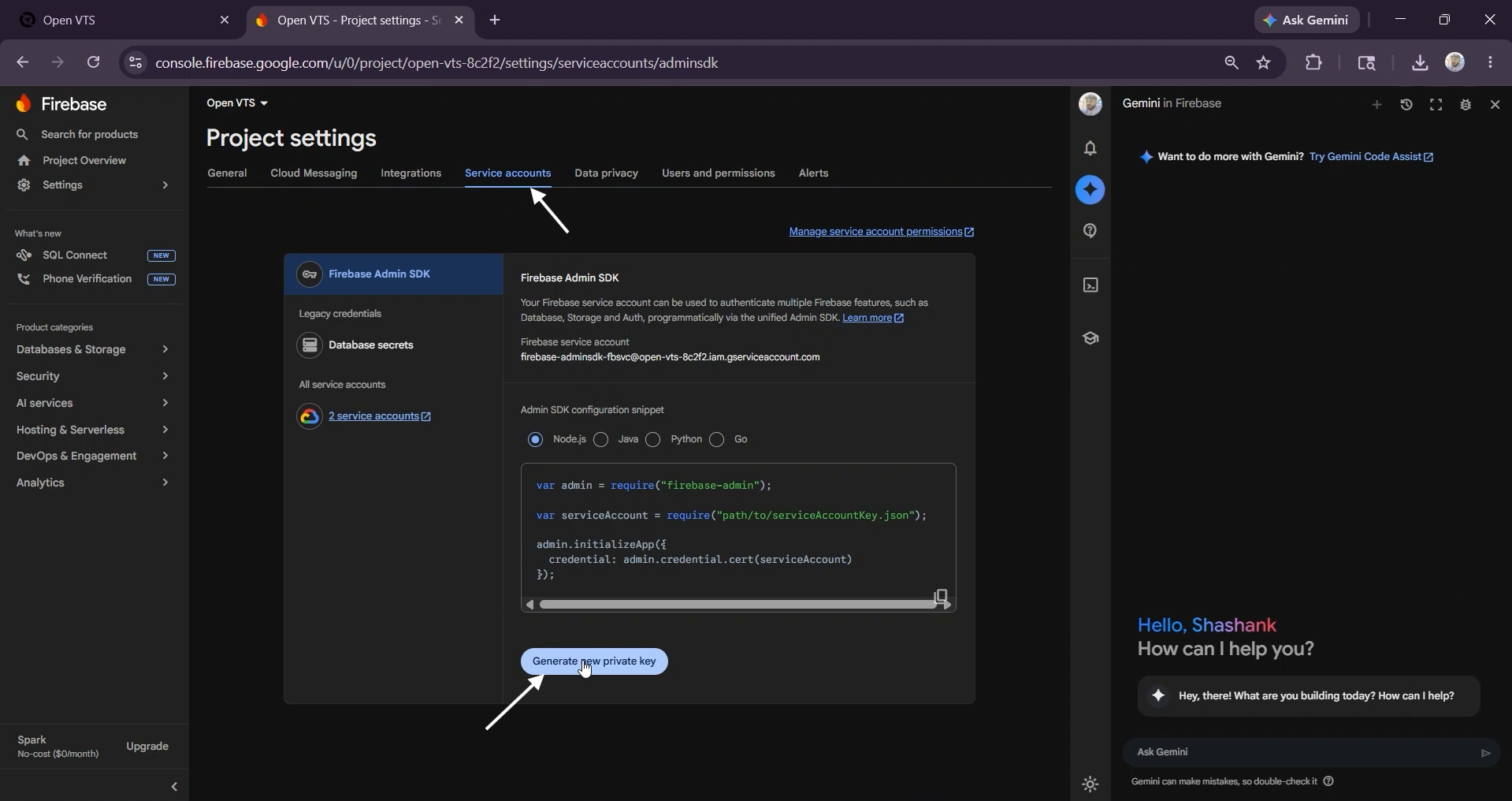 generate new private key