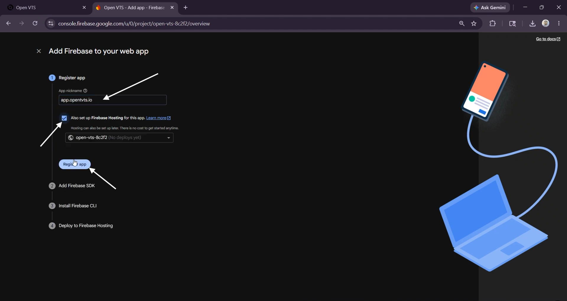 click register