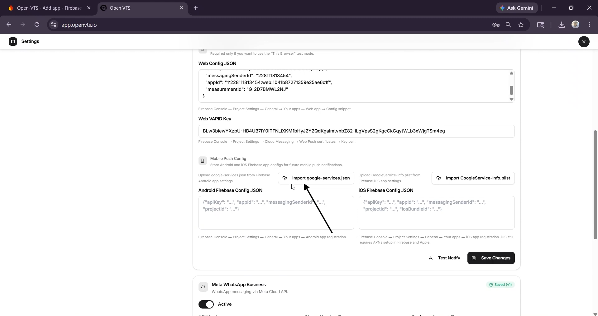import downloaded android package