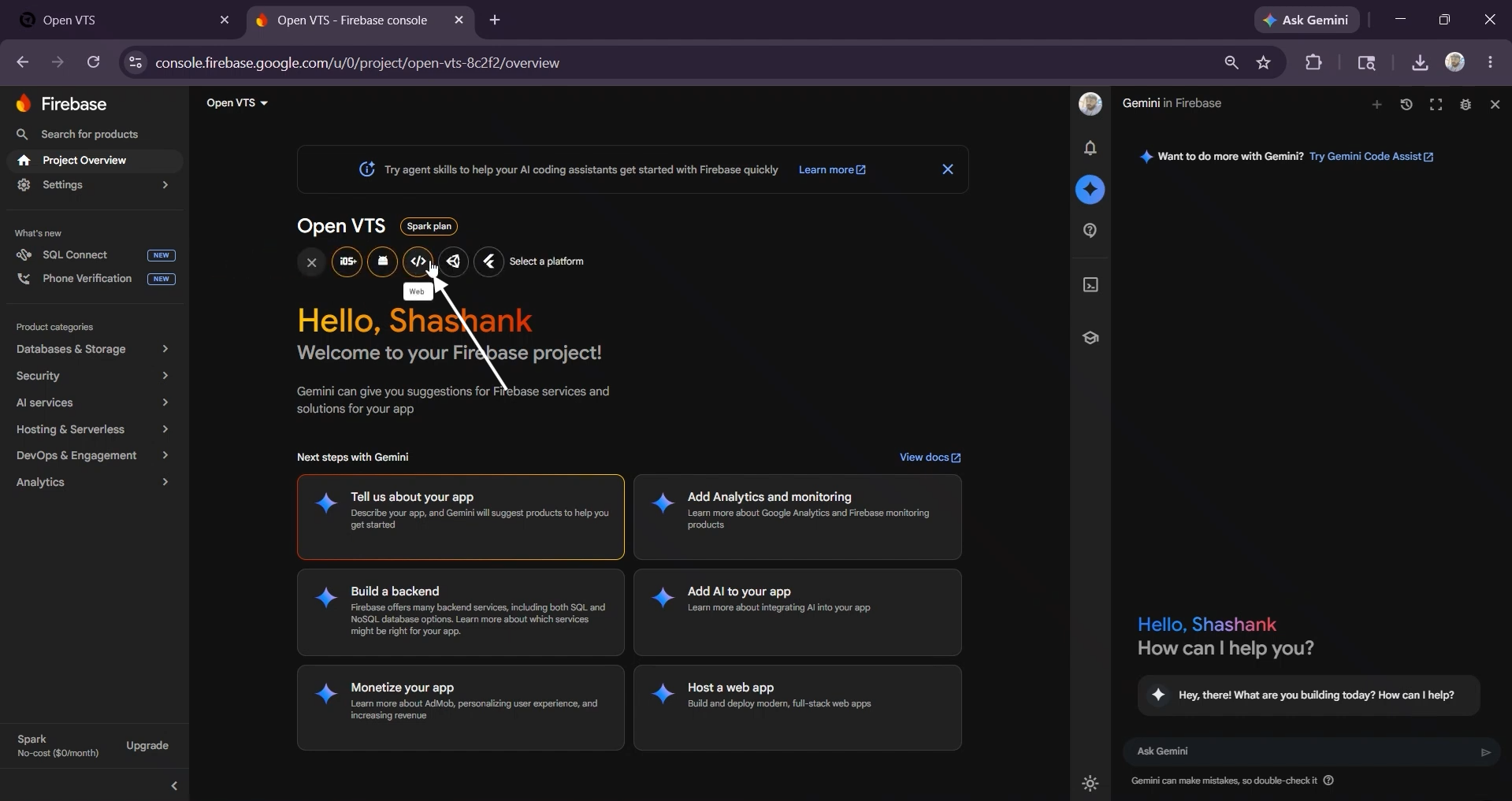 select web app