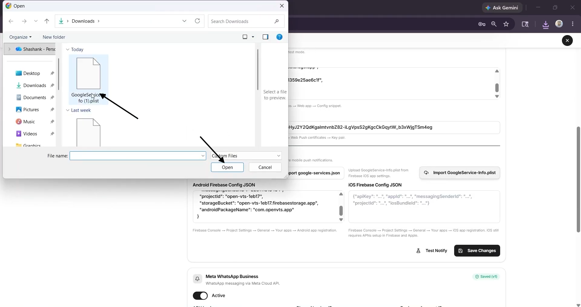 selectplist file and open