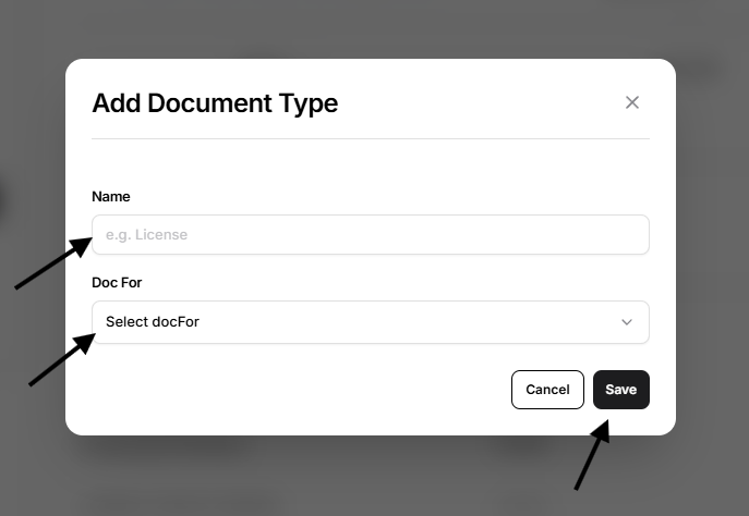 add documetnt type