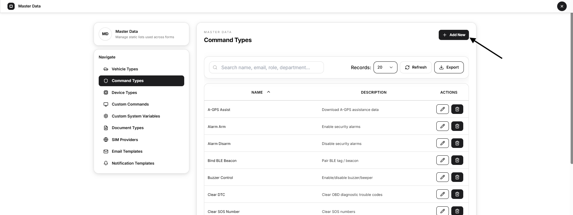 add new command type