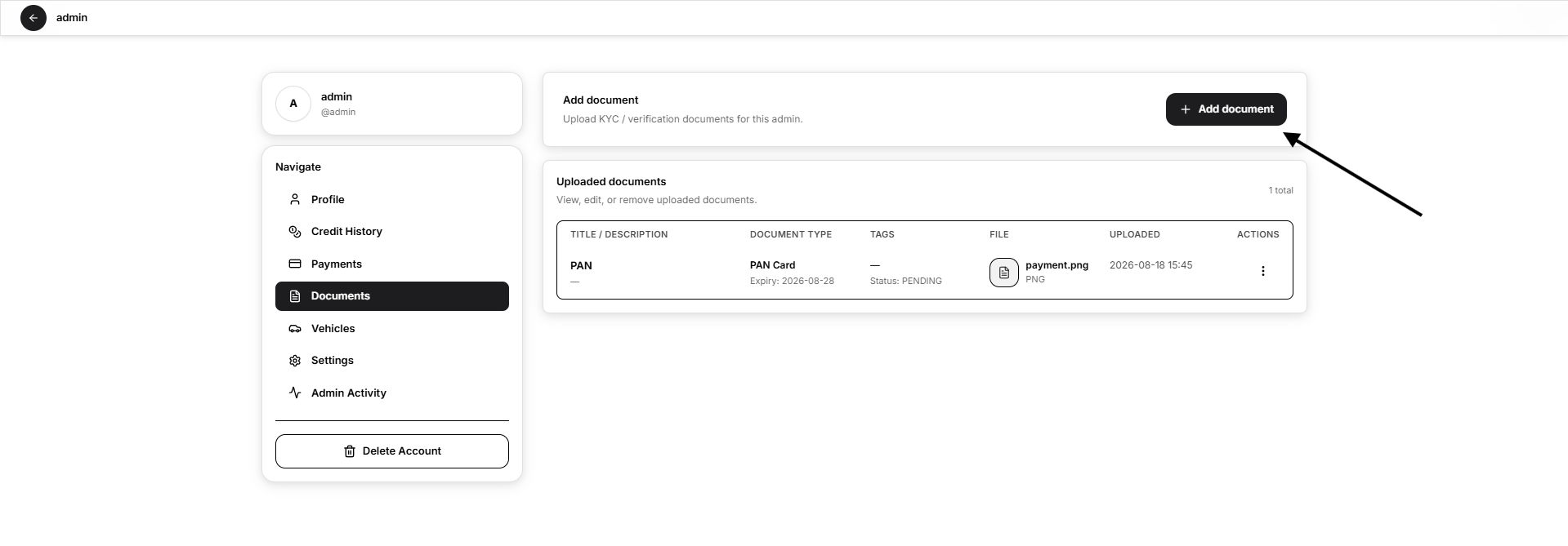 add document