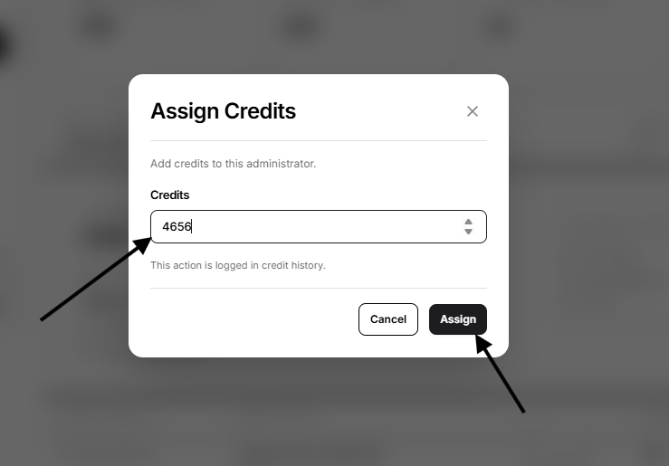 enter the credits