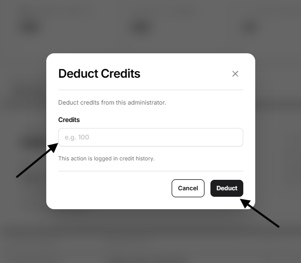 deduct credits