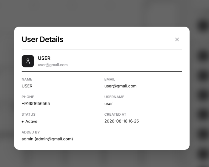 user detail
