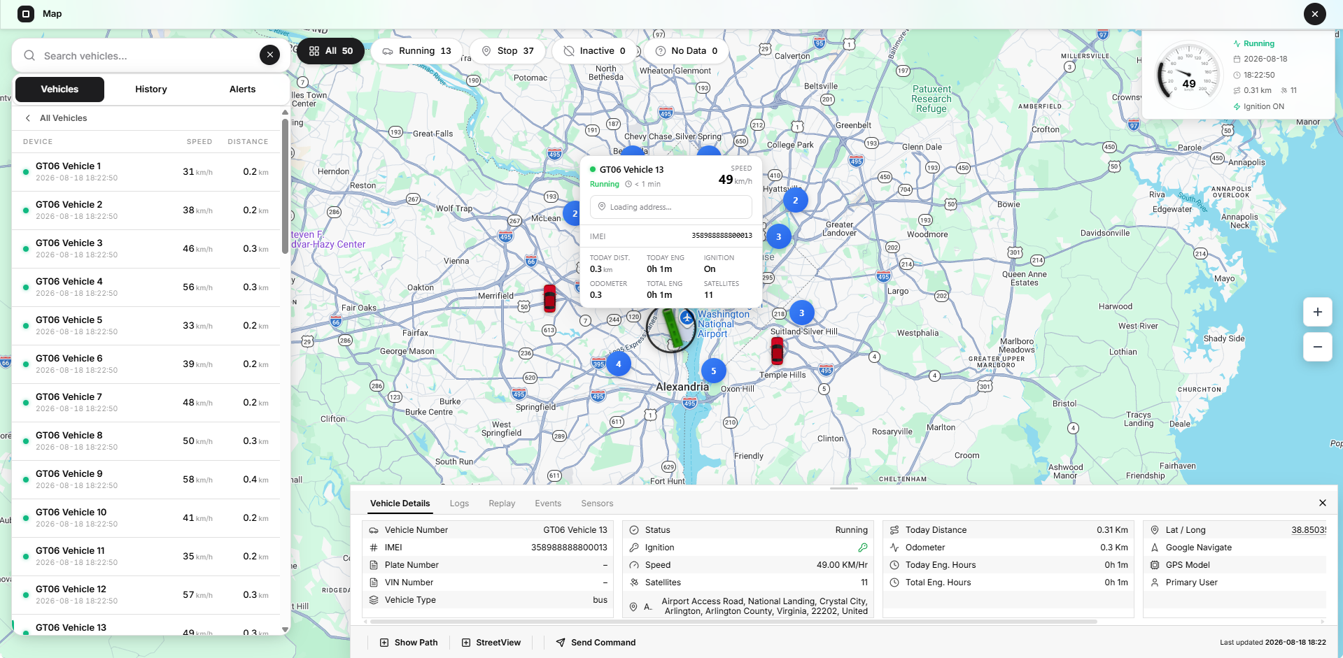 live map