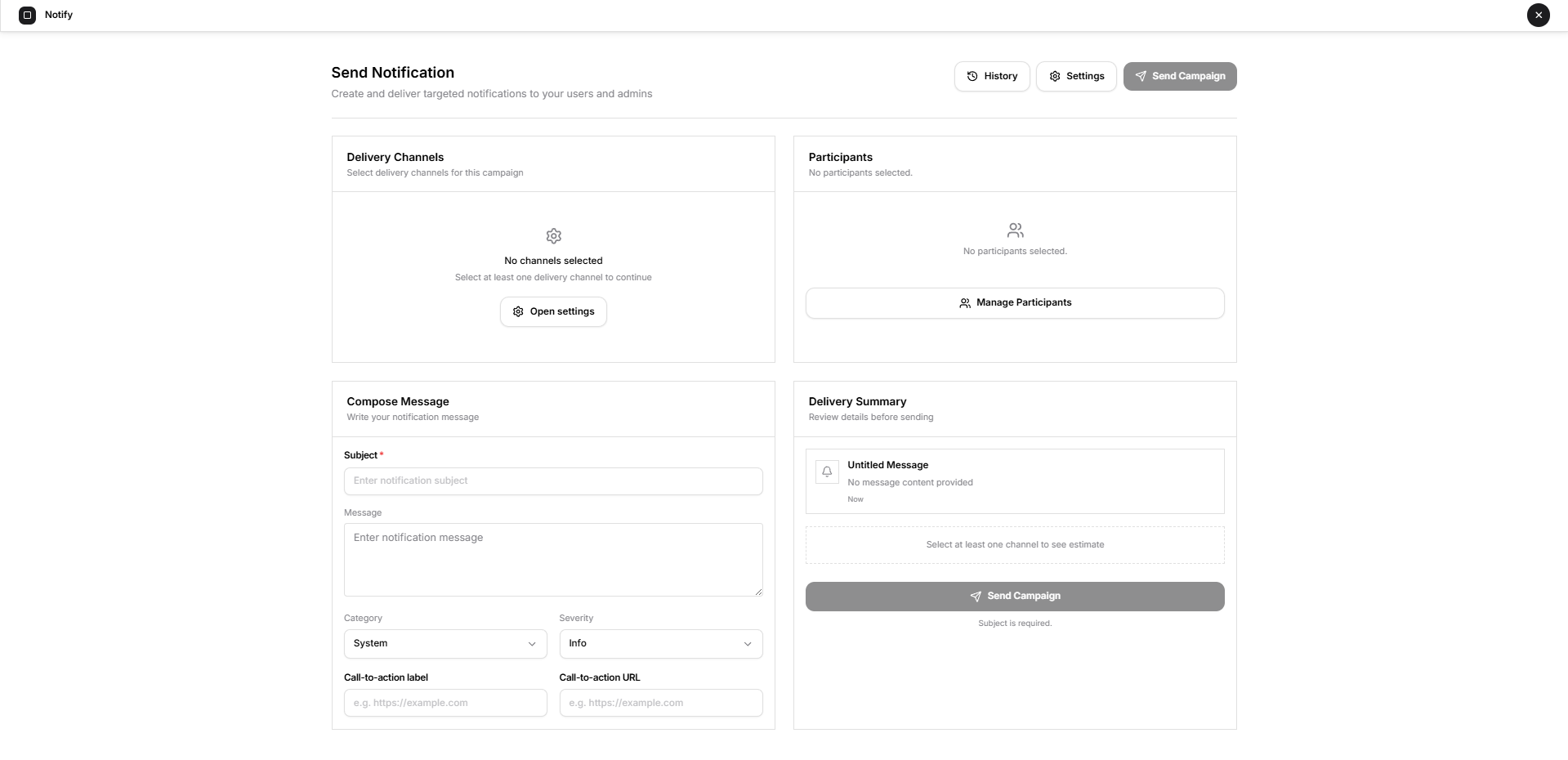 open notify