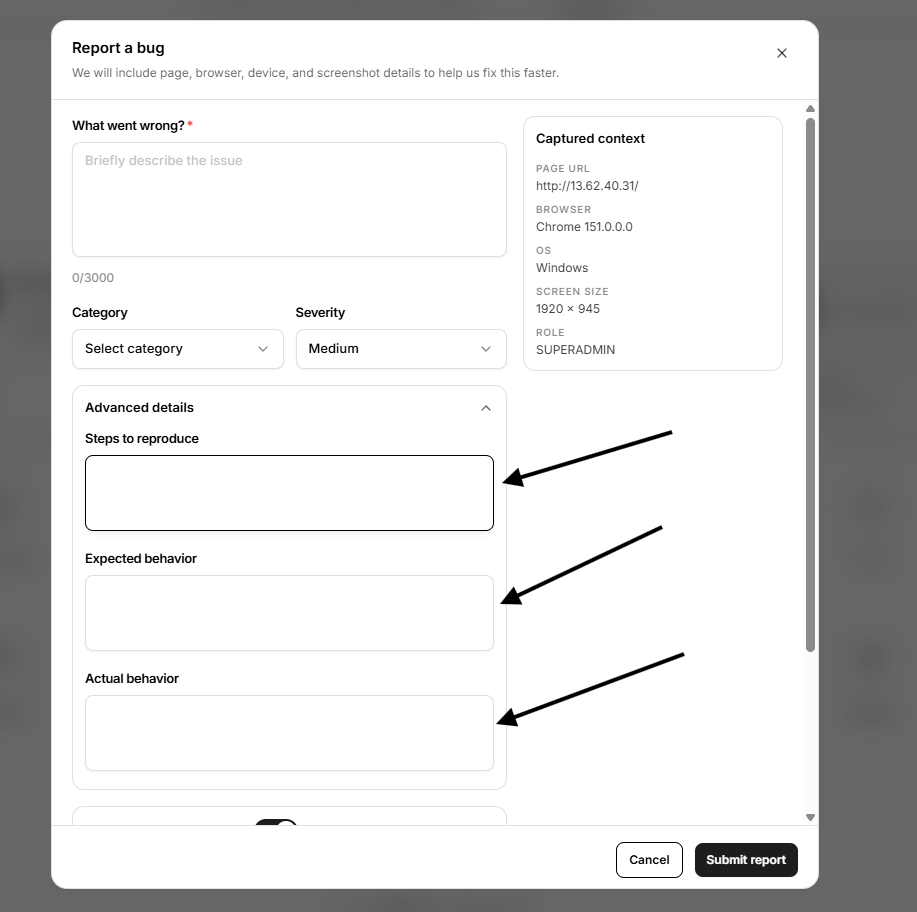 Add Advanced Details