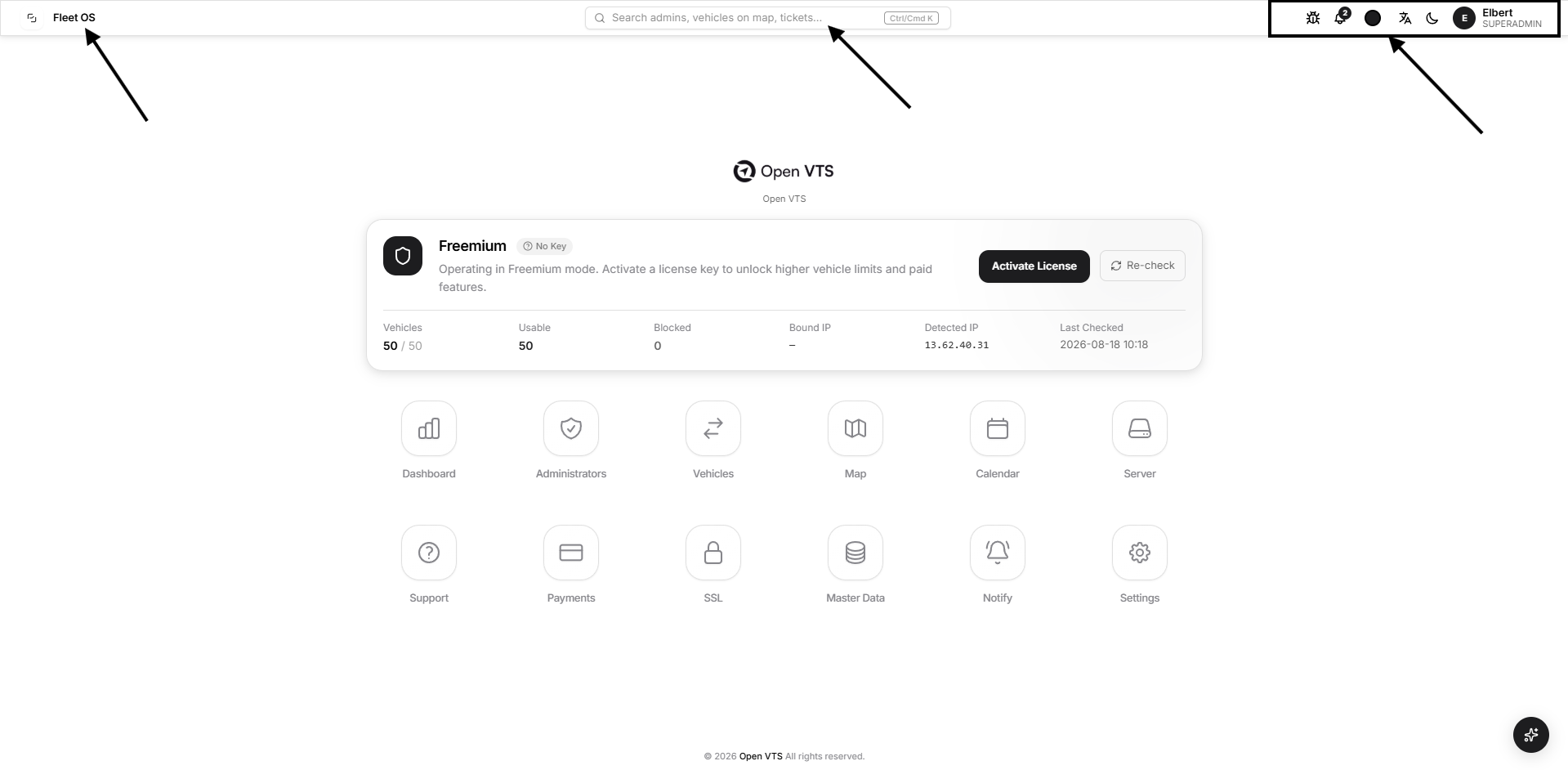 navigation bar