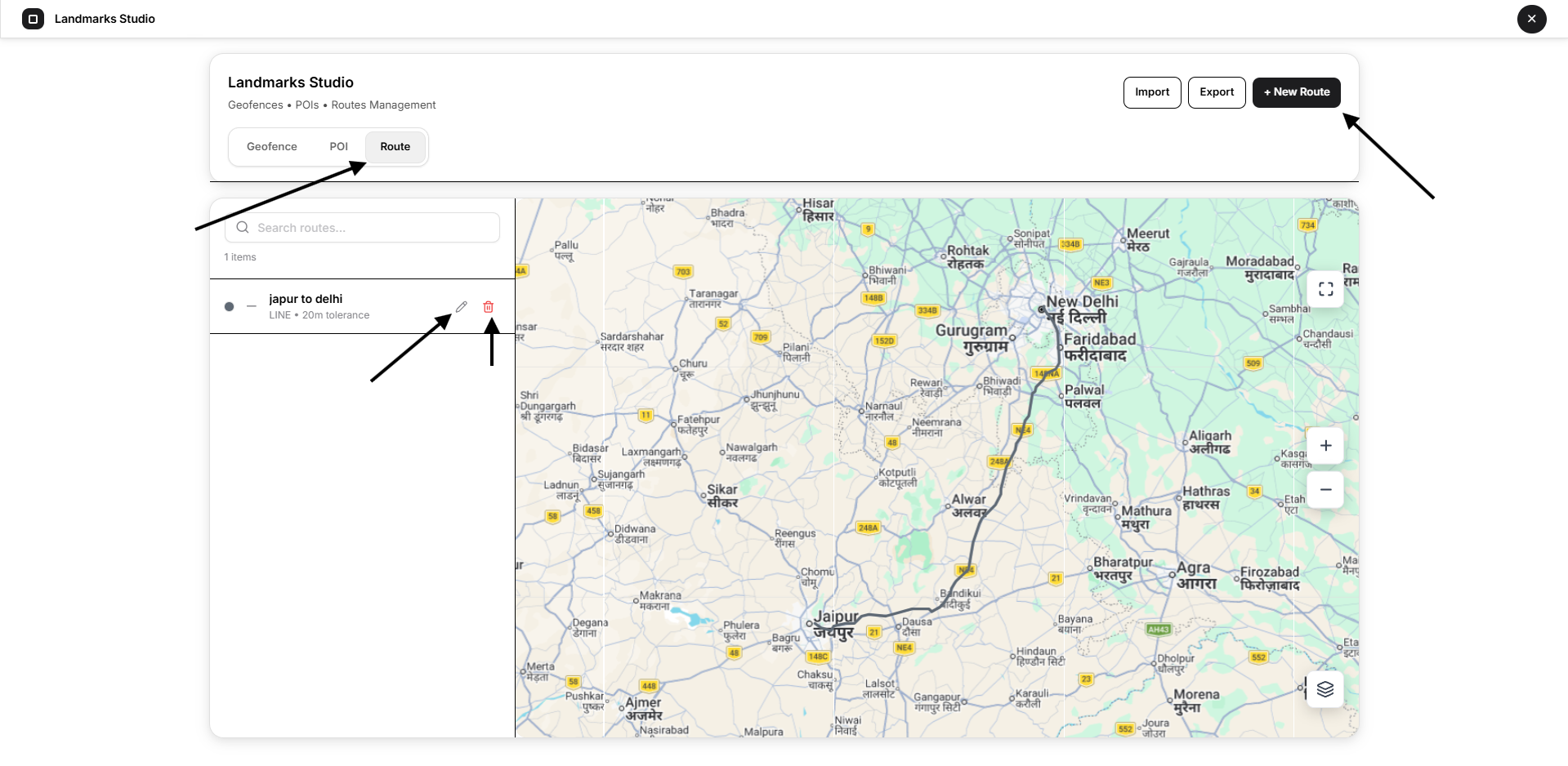 route